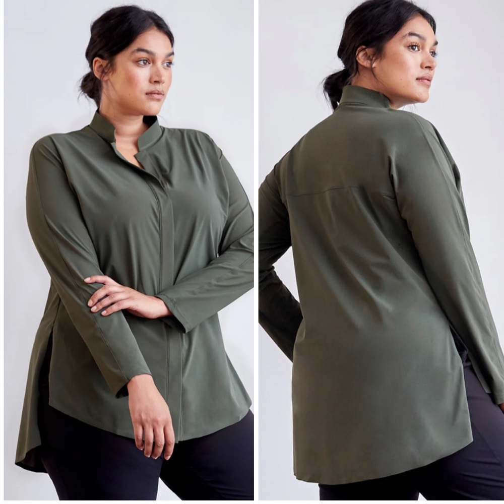 ADAY Forest Green Women's Blouse